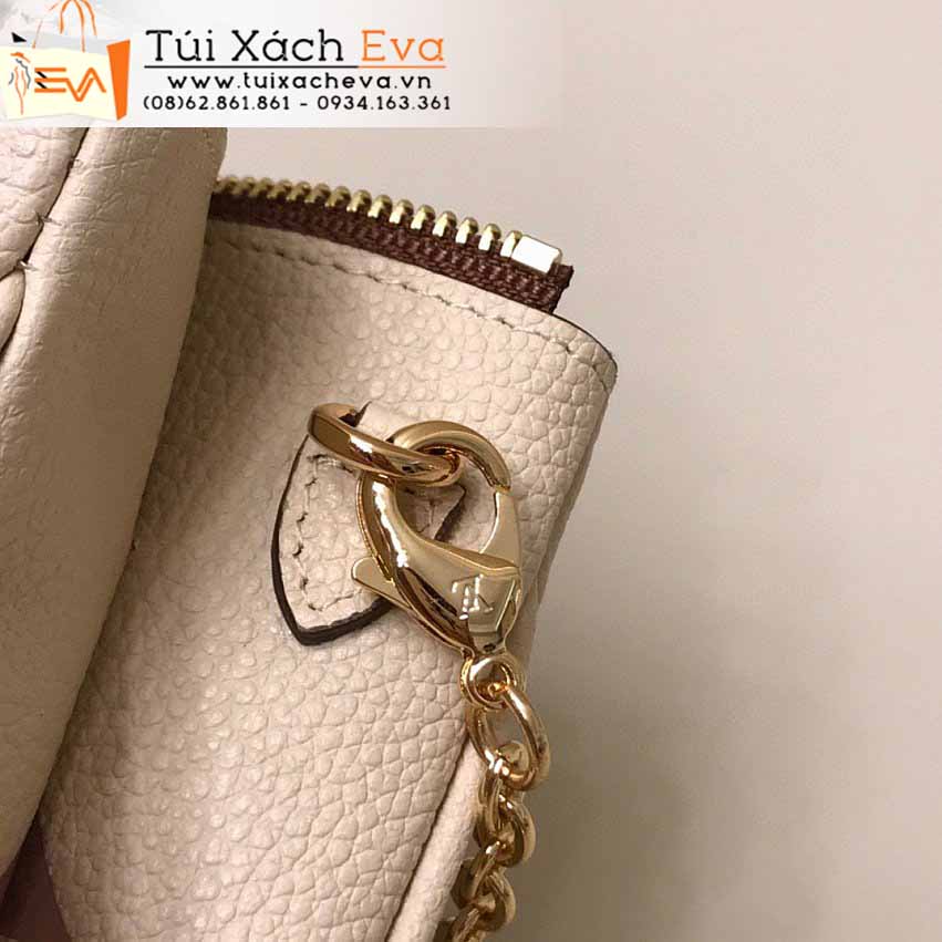 Túi Xách LV Double Zip Pochette Bag Siêu Cấp Màu Kem Đẹp M80084.